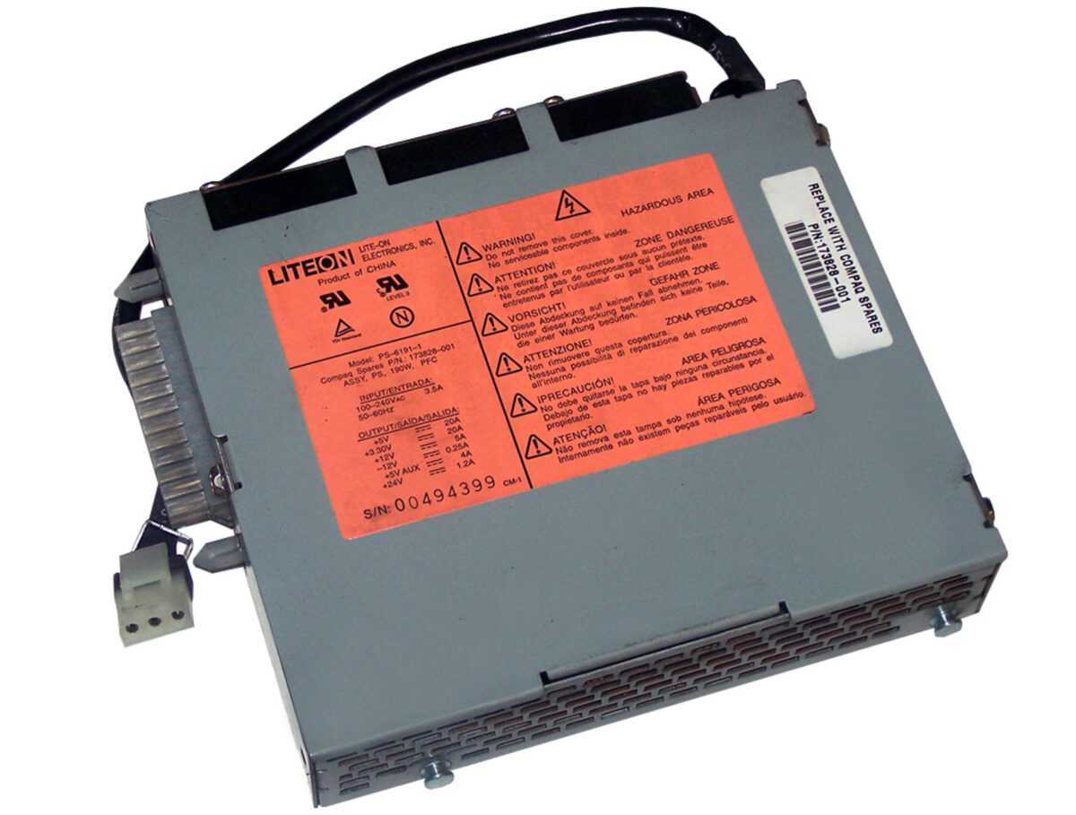 POWER SUPPLY SRV FOR DL360 190W - 173828-001 - Image 1