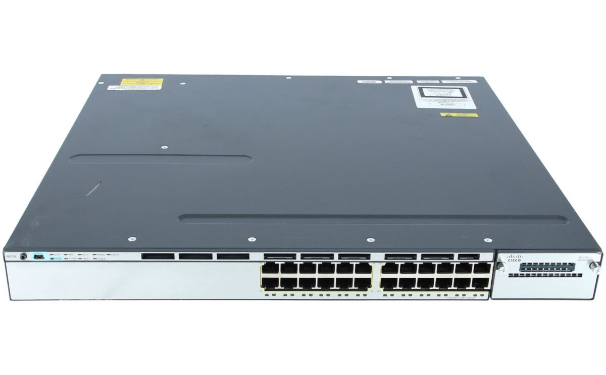 SWITCH ETH 24P 1GBE CISCO 3750X 1xPSU 2xFAN