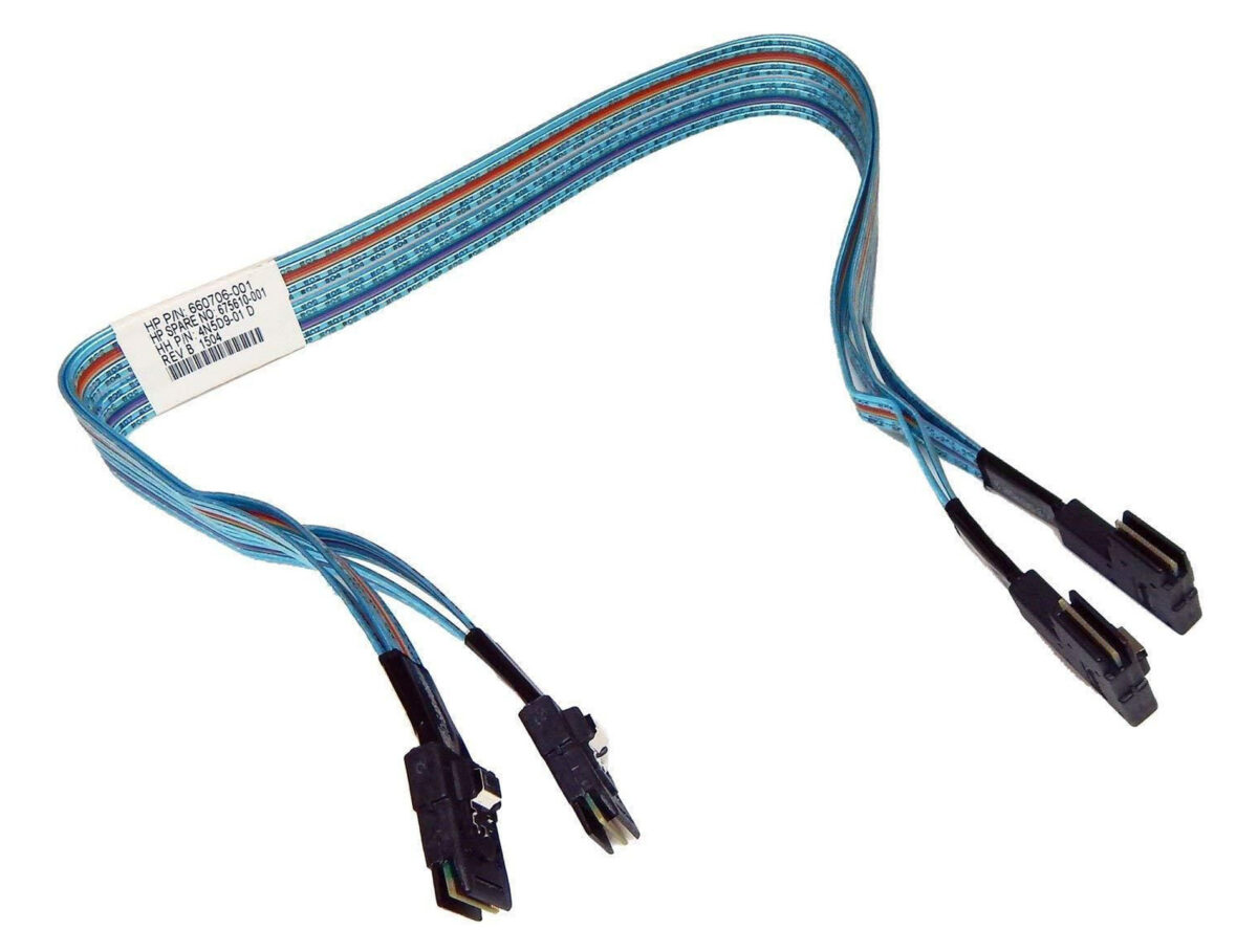 HP DUAL MINI SAS CABLE DL380 G8 - 675610-001 - Image 1
