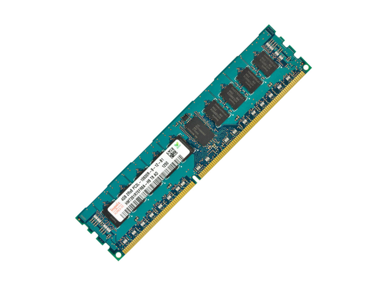 4GB HYNIX PC3L-10600R DDR3-1333 2Rx8 CL9 ECC RDIMM 1.35V