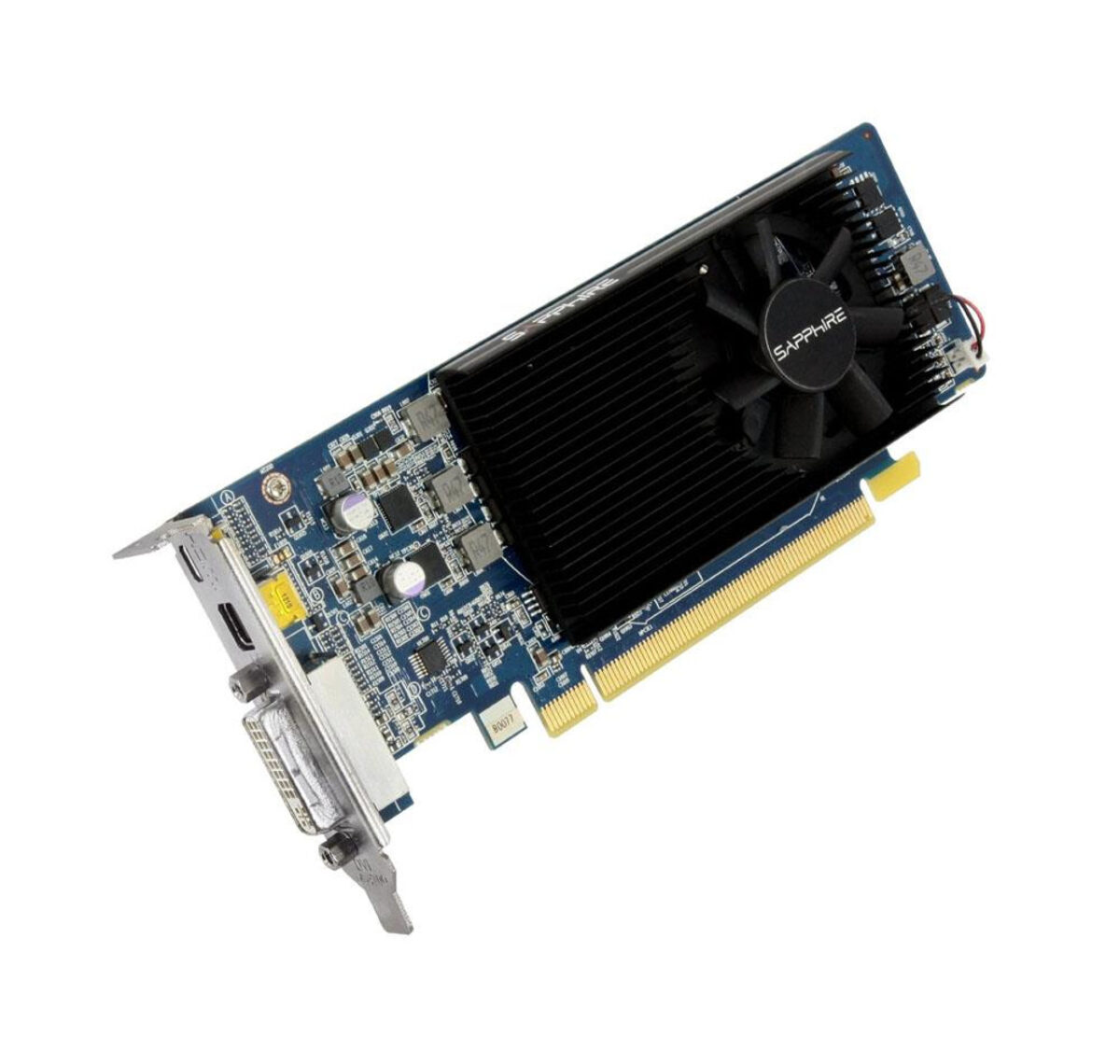 VGA 1GB GDDR5 SAPPHIRE RADEON HD7750 MINI DISPLAY/MICRO HDMI/DVI PORT PCI-E - Image 2